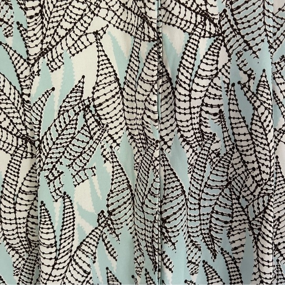 🦋 H&M Blue White Floral Button Down Midi Dress Size 8 - Picture 7 of 7